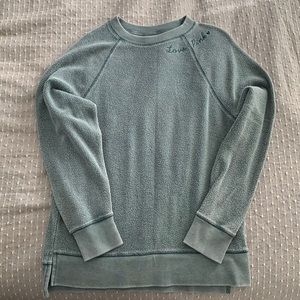 Pink Long Sleeve Sherpa Crewneck